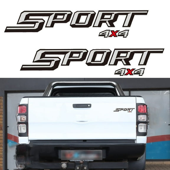 2pcs SPORT 4X4 Truck Rear Trunk Bed Side Decals Stickers For Ford F-150 Etc