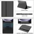 thumbnail image 6 of Case with Trackpad Keyboard for Samsung Galaxy Tab A9 8.7 inch 2023 Model SM-X110/SM-X115/SM-X117 with Smart Touchpad 7 Color Backlit Removable Keyboard Magnetic Case Cover, 6 of 7
