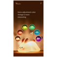 thumbnail image 1 of Big Face Light Portable Rechargeable Bunny Lamp Night Light, 1 of 5