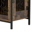thumbnail image 5 of ZephyPaws 60" Tall Dog Crate Furniture,Indoor Dog Kennel with Hutch,32" W Dog Cage for Medium Dogs,Wood Dog Crates with 2 Storage Drawers, Heavy Duty Pet House,Brown, 5 of 15