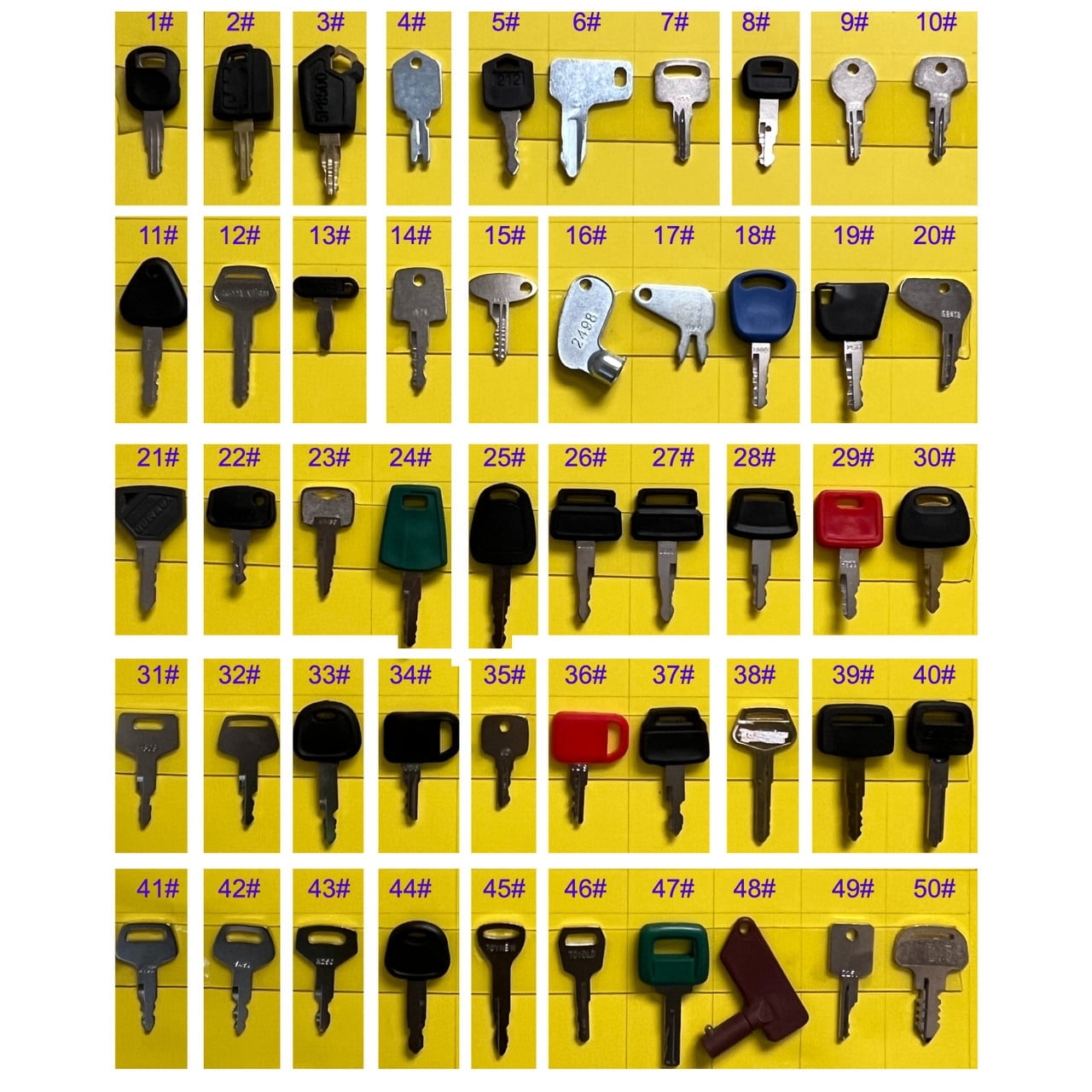 3 Chiave Adatta Per Volvo Dynapac Terex Vibromax New Holland NH Ford Moxy Hamm JCB Bomag Macchina Per Attrezzature Pesanti - Foto 6