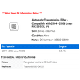 thumbnail image 2 of Automatic Transmission Filter - Compatible with 2004 - 2006 RX330 3.3L V6 2005, 2 of 2