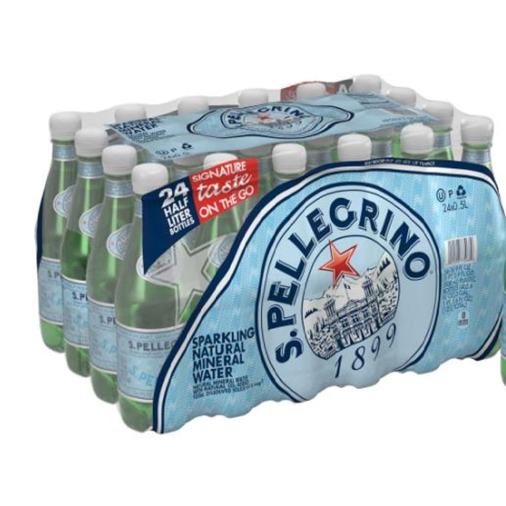s.pellegrino sparkling natural mineral water, 16.9 fl oz. (24 count)
