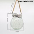 thumbnail image 2 of Bola de luz solar colgante de cristal roto agrietado para decoración de jardín, patio y césped en cuatro colores, 2 of 5