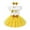 Yellow bee, variant on 1st Birthday Girl Outfit Baby Bee Short Sleeve Romper Top Tutu Princess Skirt Clothes Set for 12-18 Months