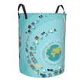 thumbnail image 2 of Gaeub Travelling on Airplane Dirty Clothes Storage Basket, Toy Storage Bin for Storing Clothing, Diapers, Toys - Medium, 2 of 8