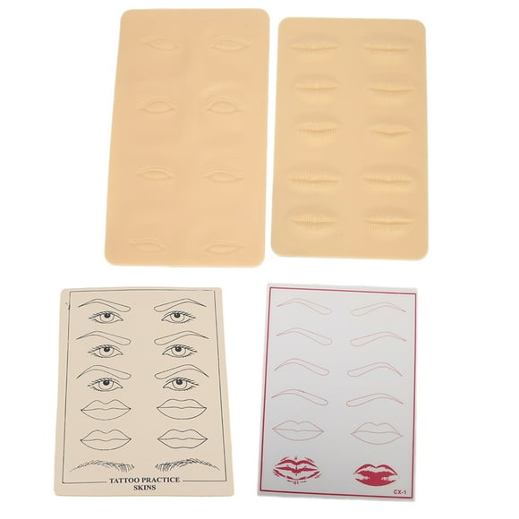 Tattoo Practice Skin,Silicone Tattoo Practice Skin Lip Tattoo Skin Eyeliner Tattoo Skin Exquisite Design