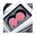 thumbnail image 3 of Car Coasters Pink PVC Travel Auto Cup Holder Insert Coaster, 3 of 5