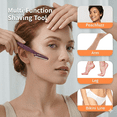 thumbnail image 4 of Dermaplaning Face Razors for Women, 12-Pack Eyebrow Trimmer & Facial Hair Remover, Exfoliating Peach Fuzz Removal Tool with Safety Cover, 4 of 6