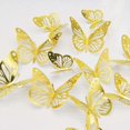 thumbnail image 1 of 3D Butterfly Wall Stickers, 48PCS Gold Butterfly Wall Decals Decorations Stickers Party Decoration for Home Nursery Classroom Kids Bedroom Decor, 1 of 5