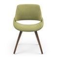thumbnail image 4 of Simpli Home Malden Bentwood Dining Chair in Acid Green Woven Fabric, 4 of 10
