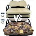 thumbnail image 6 of COEQINE Golf Cart Seat Blanket Towel, Folds Compact for Carrying, 51.2x30.3 Inch Fit for EZGO/Yamaha/Club Car, 4 Compartment Storage, Quilted Comfort Layer, Romantic Floral Horse, 6 of 8