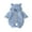Blue, variant on Newborn Baby Boy Girls Bear Ear Knit Romper Hooded Wool Sweater Jumpsuit Outfits