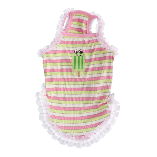 Ropa de encaje para perros, falda con tirantes para perros, ropa transpirable de verano para mascotas, ropa para mascotas diseñada con precisión