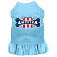 thumbnail image 1 of Bonely In America Screen Print Dress Baby Blue Xl (16), 1 of 1