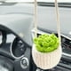 thumbnail image 5 of Colgante de coche hecho a mano de punto colgante orquídea espejo retrovisor decoración coche creativo colgante de coche, 5 of 6