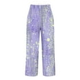 thumbnail image 5 of Levmjia Womens Casual Pants High Waist Straight Leg Cotton Polyester Comfy Stretch Soft Breathable for Workout Travel Plus Size XS to XXXXL, 5 of 5