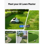 Mammotion YUKA 3000 Robot Lawn Mower, Auto Mapping, AI Obstacle Avoidance, Reception 0.75 Acre, Max 1 Acre, Dual Cutting Discs, APP Control, with 4G