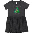thumbnail image 3 of Inktastic My Auntiesaurus Loves Me Girls Toddler Dress, 3 of 5