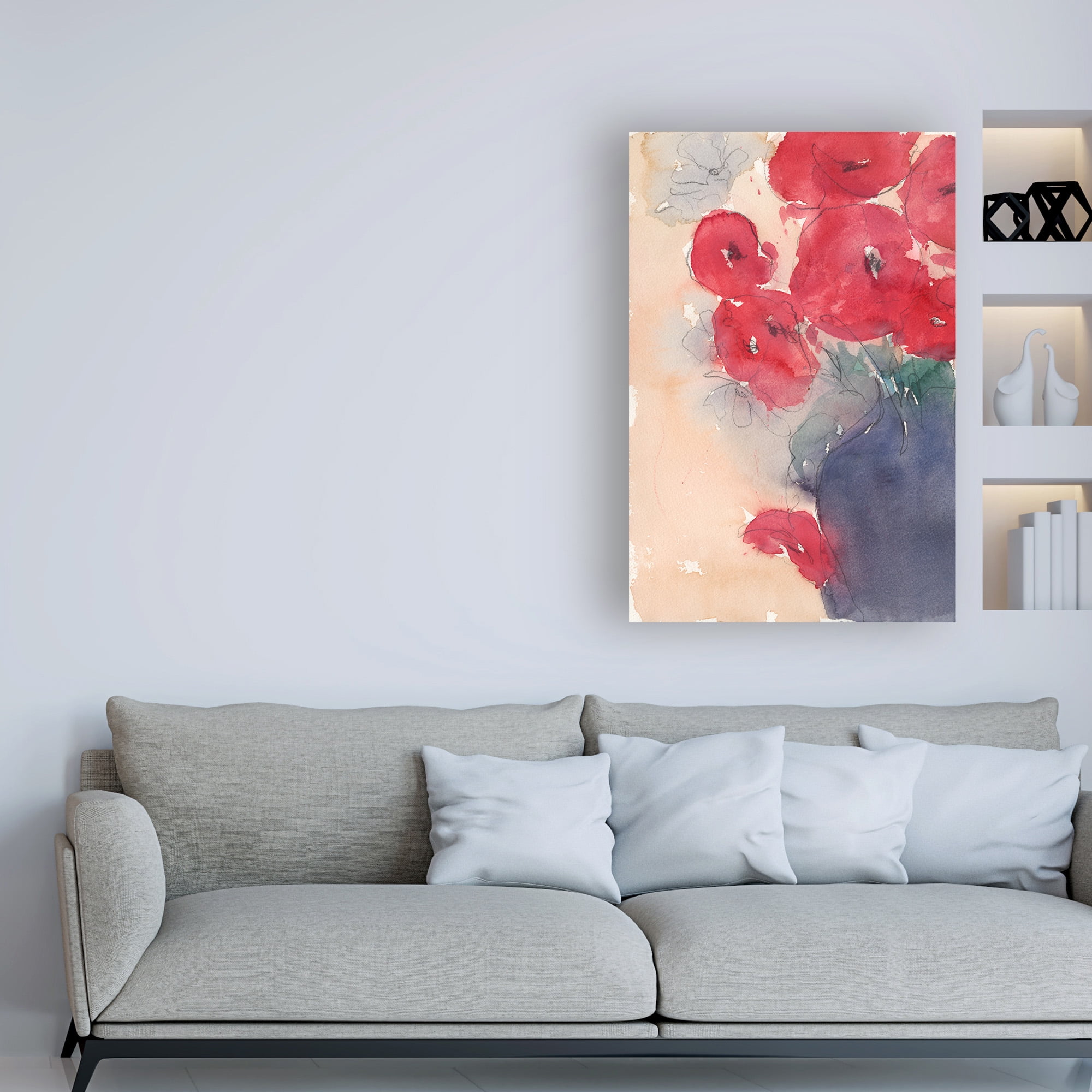 Trademark Fine Art 'Pop of Red I' Canvas Art by Samuel Dixon