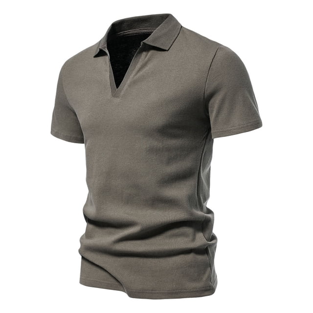 pstuiky camisetas de hombre, Camisa de manga corta con solapa de rayas para hombre, camisa de contraste de color camisas casuales para hombre xxl