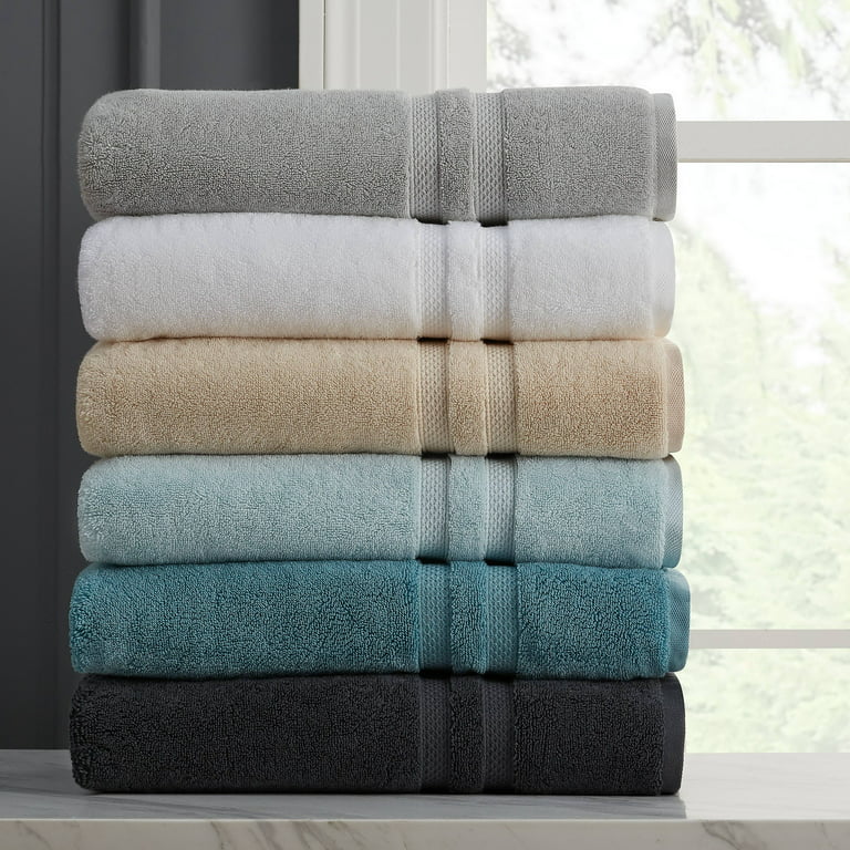 Hotel Style Turkish Cotton Bath Towel Collection Solid Print White Bath  Sheet