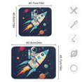 thumbnail image 5 of Yayeee Dish Drying Mat for Kitchen Counter Ultra Absorbent Easy Clean Pad 18x16", Rocket Pattern, 5 of 7