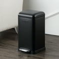thumbnail image 5 of happimess Betty Retro Mini 3.2-Gallon Step-Open Trash Can, Charcoal Black, HPM1012B, 5 of 10