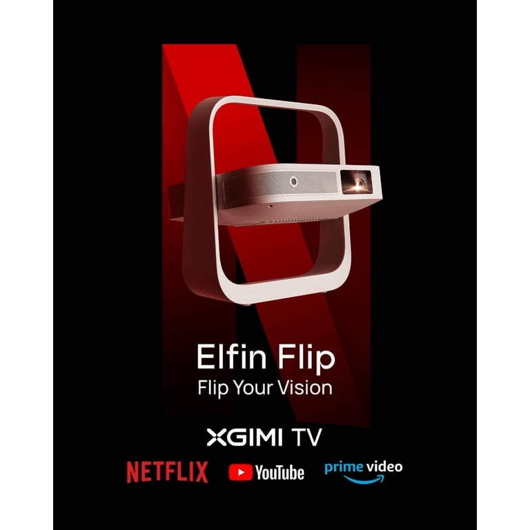 XGIMI Elfin Flip Portable Projector, 1080P FHD, DLP Projector