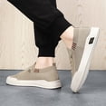 thumbnail image 6 of NexTorq Men's Breathable Running Shoes Mesh Low Top Casual Slip-On Outdoor Sports Sneakers Khaki 40, 6 of 8