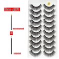 thumbnail image 1 of NUEVO 10 Pares 3D Faux Mink Pestañas Naturales Gruesas Largas Pestañas Postizas Dramático Pestañas Postizas Maquillaje Extensión Pestañas maquiagem Tan Jianjun unisex, 1 of 2