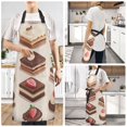 thumbnail image 2 of Yayeee Chief Kitchen Apron with Pockets for Cooking Water Resistant Unisex Adjustable Neck Strap, Cute Chocolate Cakes, 2 of 7