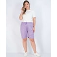 thumbnail image 4 of Real Essentials 4 Pack: Women's Dry-Fit Athletic 7" Bermuda Long High Waisted Running Shorts (Available In Plus Size), 4 of 7