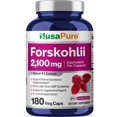 thumbnail image 1 of Suplemento NusaPure Forskohlii 2100 mg 180 cápsulas vegetarianas, 1 of 9
