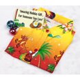 thumbnail image 3 of LA LEELA Women's Christmas Tree Vacation Holiday Party Beach Hawaiian Santa Claus Short Sleeve Blouse Gifts Shirt for Women M Santa Surf Orange, 3 of 6