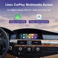 thumbnail image 6 of Car Radio for BMW 3/5 Series E60 E61 E63 E64 E90 E91 E92 CCC (2004-2008),MP5 Stereo CarPlay Android Auto Multimedia Player GPS Navigator iDrive System Retained, 6 of 18