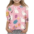 thumbnail image 1 of 3/4 Manga Superior Niños Moda Corazón Impreso Cuello Redondo Tops Casuales para Uso Diario Y Fiestas, 1 of 5