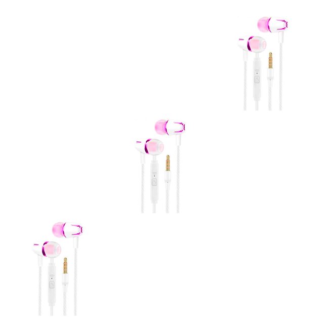Sidaley Auricular para juegos con cable para teléfono móvil con micrófono para acampar y viajar en la oreja auriculares suaves para auriculares de Type7 NO7