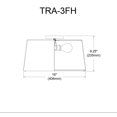 thumbnail image 2 of Dainolite TRA-3FH-BK-WH 3 Light Matte Black Flush Mount, 2 of 3