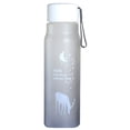thumbnail image 2 of 560ml Gradient Frosted Plastic Water Bottle Wide Mouth Leak Proof Water Cup Portable Space Cup, 2 of 7