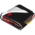 thumbnail image 4 of Acid Music Bath Flannel Blanket Air Conditioning Blanket Nap Blanket Sofa Throw Blanket Throw Blankets 60"X50", 4 of 6