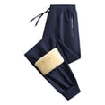 thumbnail image 4 of Fleece Pants Men Casual Plus Size Trousers for Men Loose Fitted Elastic Waisted Cotton Pants with Pockets Sports Work Joggers Straight Leg Pant, M-6XL, 4 of 7