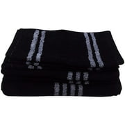 Mainstays Reversible 6 Piece Towel Set, Black