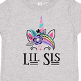thumbnail image 4 of Inktastic Little Sister Unicorn Lil Sis Girls Toddler T-Shirt, 4 of 5