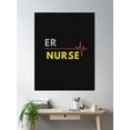 thumbnail image 2 of E R Nurse Insignia Poster Wall Art, Modern Wall Decor, 12x18 UNFRAMED, 2 of 3