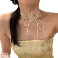 thumbnail image 1 of EZLIFE Terciopelo ajustable hecho a mano negro flor moda retro elegante exquisito) P0Y8, 1 of 7