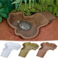 thumbnail image 1 of Bowayaoa Removable Ramp Turtle Water Bowl, Large Reptile Bathing Pool for Aquatic Turtles, Amphibians & Lizards, Easy to Clean & Assemble Pet Habitat Accessory, 1 of 8