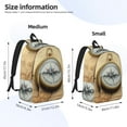 thumbnail image 2 of Rocae Magnetic Old Compass On World Map for Canvas College Laptop Backpack for Men Women -Medium, 2 of 5
