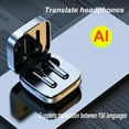 thumbnail image 4 of Auriculares inalámbricos Bluetooth con traducción de IA, sonido envolvente, reducción de ruido inteligente, pantalla de alta potencia, para reuniones de negocios, viajes y trabajo., 4 of 9
