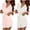 White6, variant on biudgviw 2PC Womens Silk Robe 3/4 Sleeve Belted Lightweight Bathrobes Short Ruffle Lace Trim Sleepwear for Wedding Party